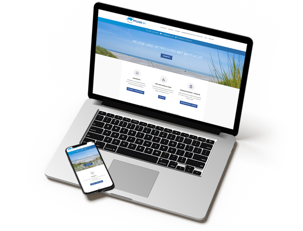 Pflege SH Webseite - Grafik-Handwerk | Webdesign für Neumünster & Umgebung